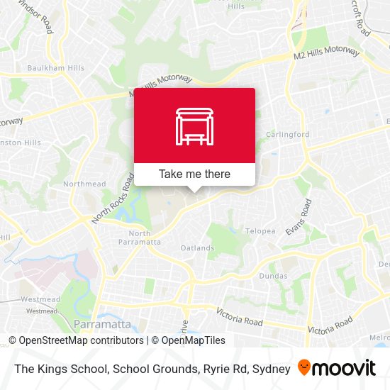 The Kings School, School Grounds, Ryrie Rd map