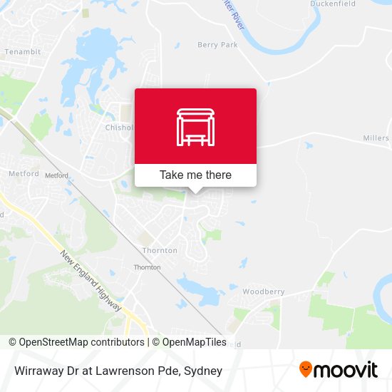 Wirraway Dr at Lawrenson Pde map