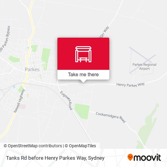 Tanks Rd before Henry Parkes Way map