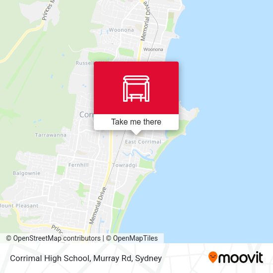 Corrimal High School, Murray Rd map