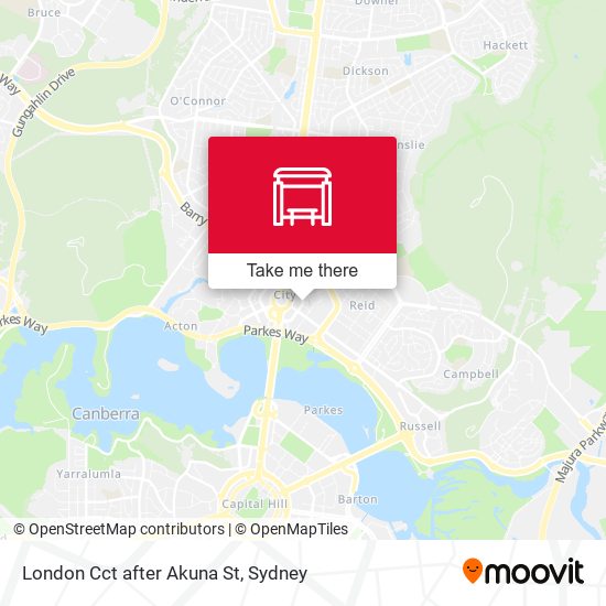 London Cct after Akuna St map