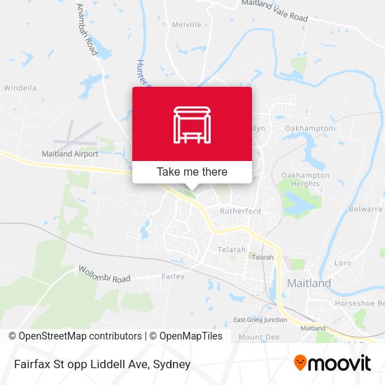 Fairfax St opp Liddell Ave map