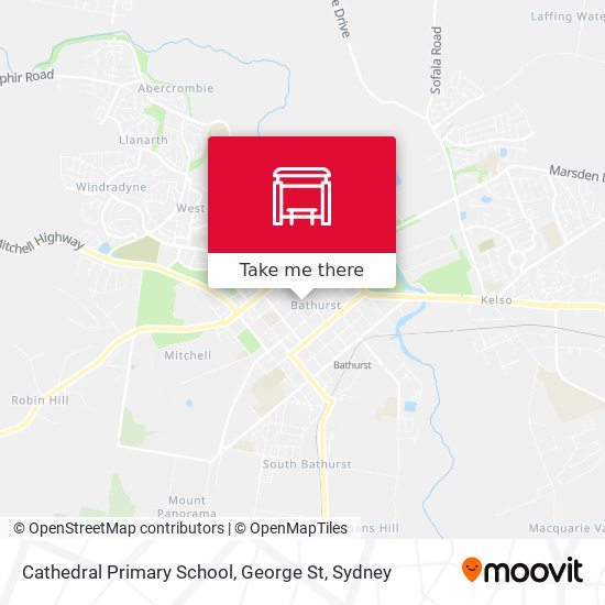 Mapa Cathedral Primary School, George St