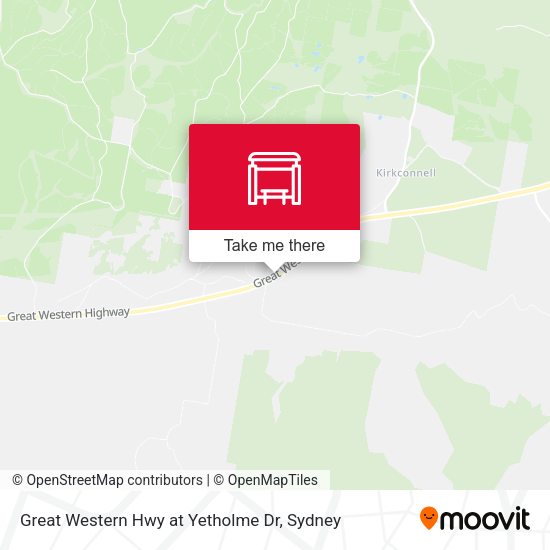 Great Western Hwy at Yetholme Dr map