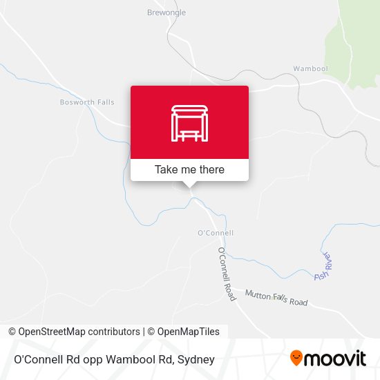 O'Connell Rd opp Wambool Rd map
