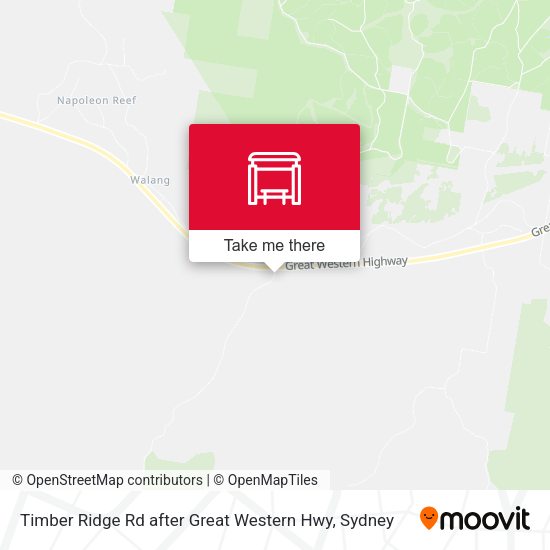Timber Ridge Rd after Great Western Hwy map