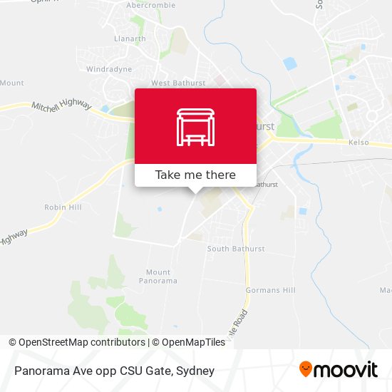 Panorama Ave opp CSU Gate map