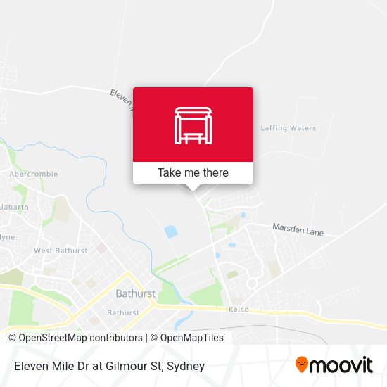 Eleven Mile Dr at Gilmour St map
