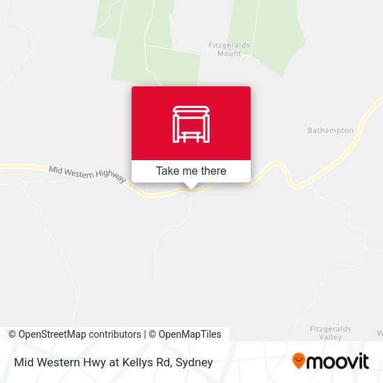 Mid Western Hwy at Kellys Rd map