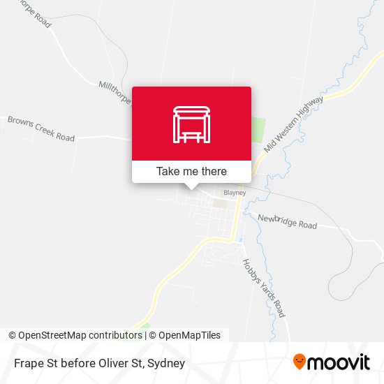 Frape St before Oliver St map