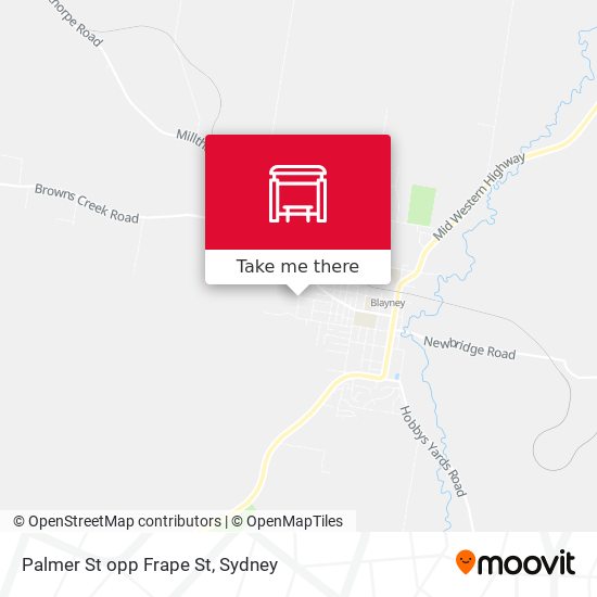 Palmer St opp Frape St map