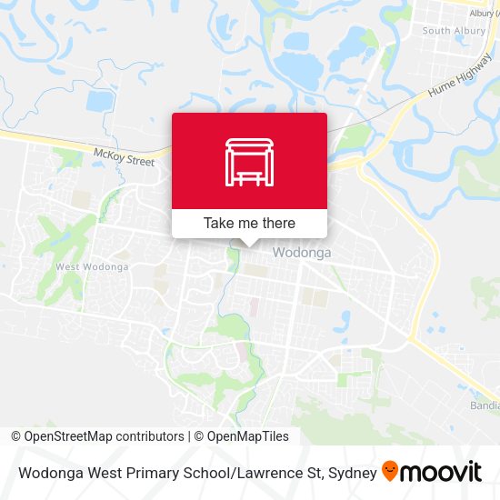 Wodonga West Primary School / Lawrence St map