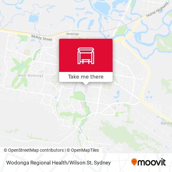 Wodonga Regional Health / Wilson St map