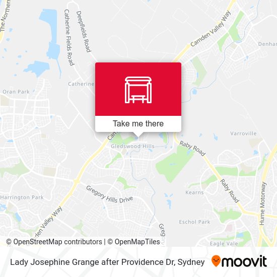 Lady Josephine Grange after Providence Dr map