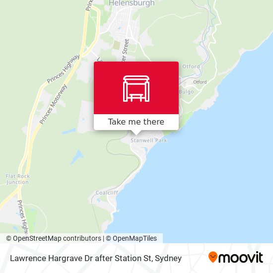 Mapa Lawrence Hargrave Dr after Station St