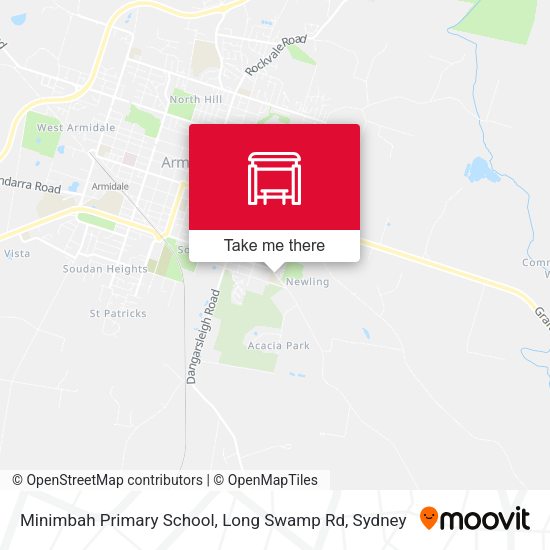 Minimbah Primary School, Long Swamp Rd map