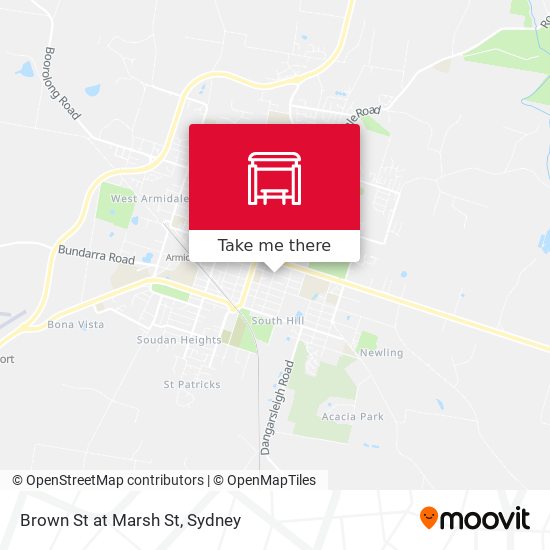 Brown St at Marsh St map