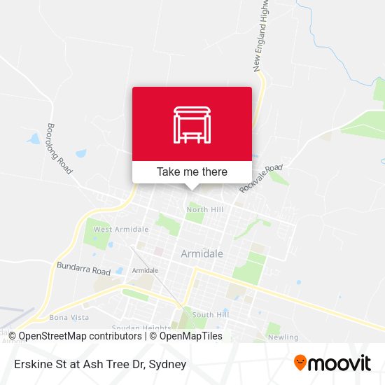 Erskine St at Ash Tree Dr map