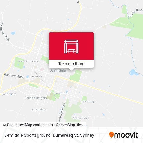 Armidale Sportsground, Dumaresq St map