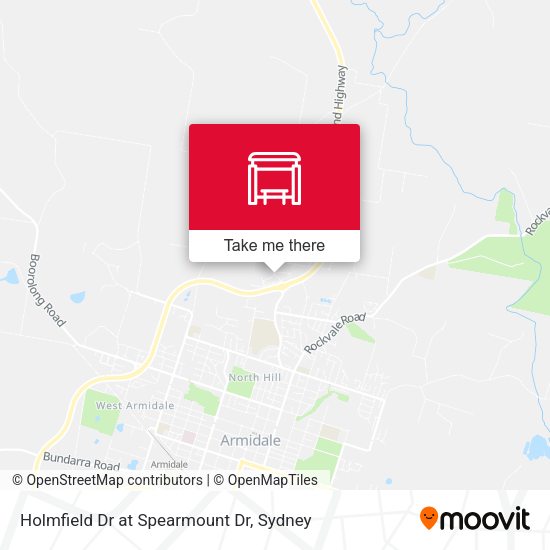Holmfield Dr at Spearmount Dr map