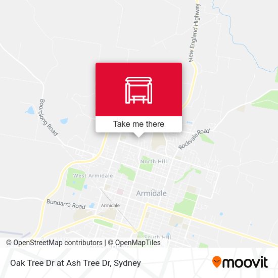 Oak Tree Dr at Ash Tree Dr map