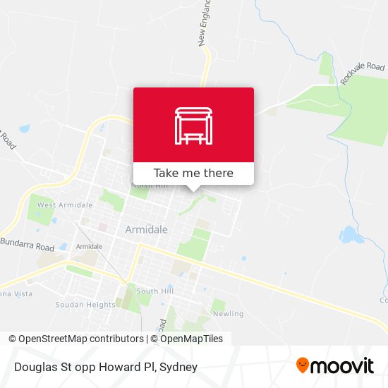 Douglas St opp Howard Pl map