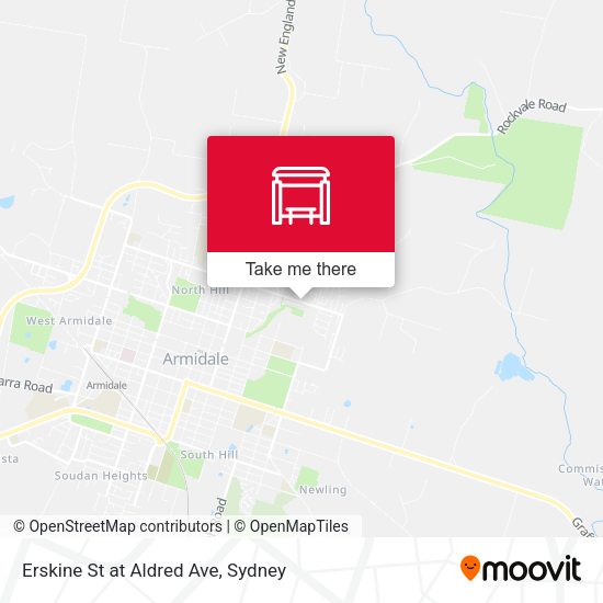 Erskine St at Aldred Ave map