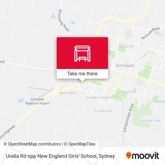 Uralla Rd opp New England Girls' School map