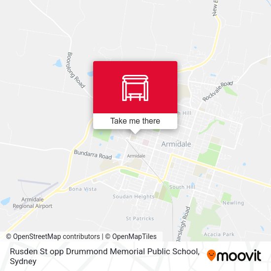 Rusden St opp Drummond Memorial Public School map