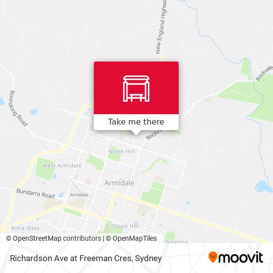 Richardson Ave at Freeman Cres map