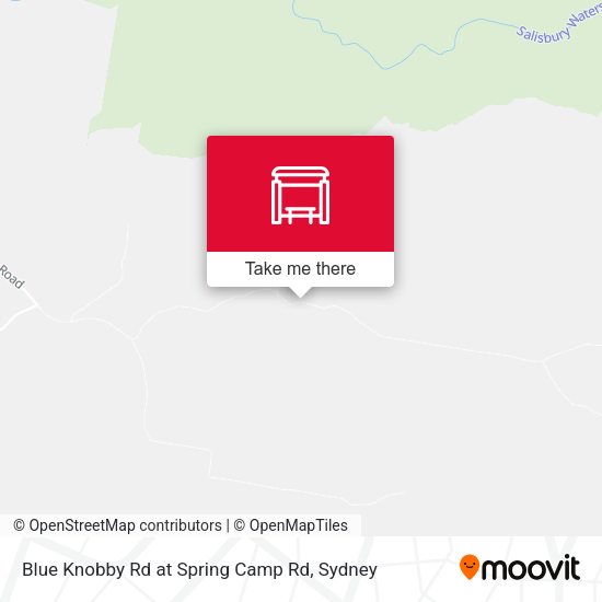 Blue Knobby Rd at Spring Camp Rd map