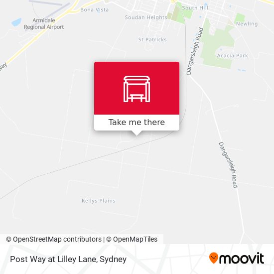 Post Way at Lilley Lane map