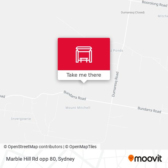 Marble Hill Rd opp 80 map