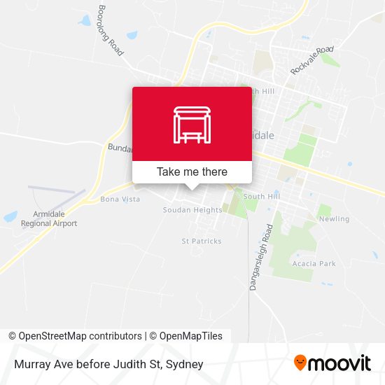 Murray Ave before Judith St map