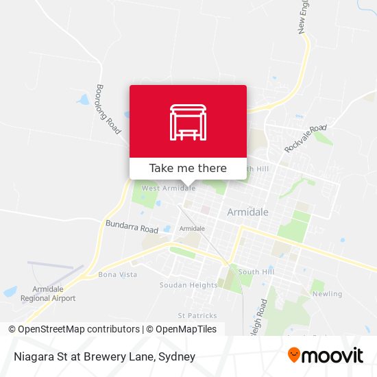 Niagara St at Brewery Lane map