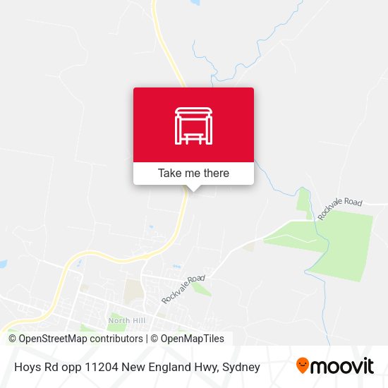 Hoys Rd opp 11204 New England Hwy map