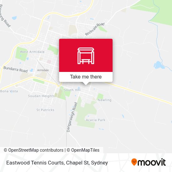Eastwood Tennis Courts, Chapel St map
