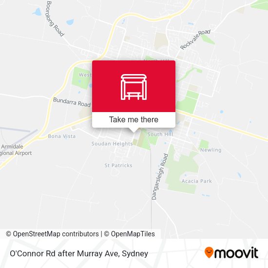O'Connor Rd after Murray Ave map