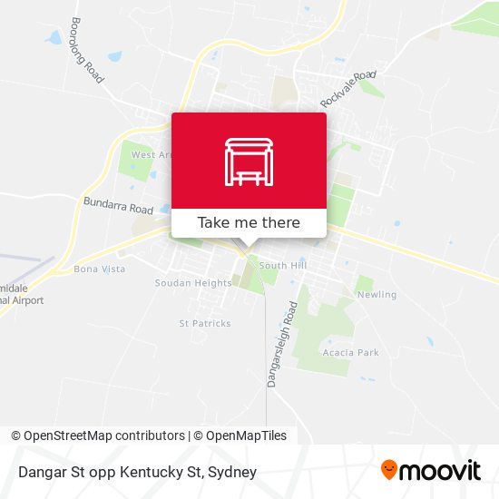Dangar St opp Kentucky St map