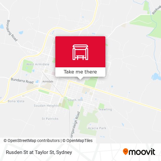 Rusden St at Taylor St map