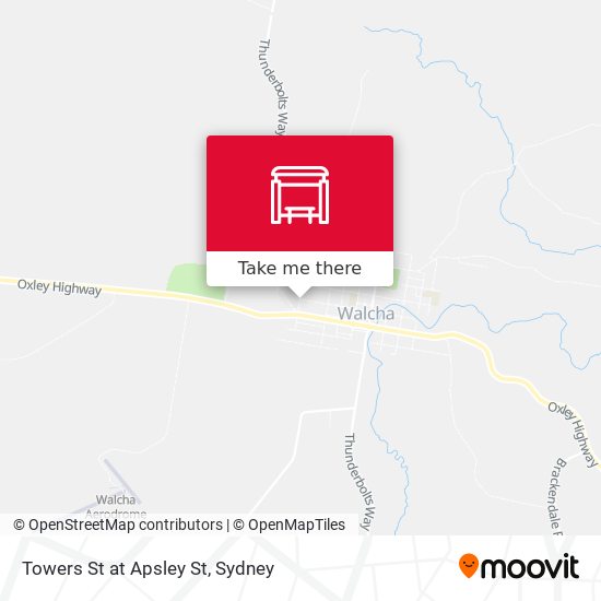 Towers St at Apsley St map