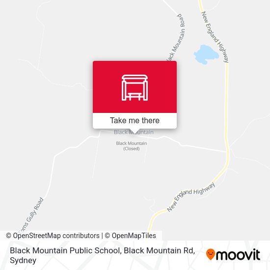 Black Mountain Public School, Black Mountain Rd map