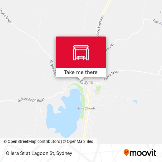 Ollera St at Lagoon St map