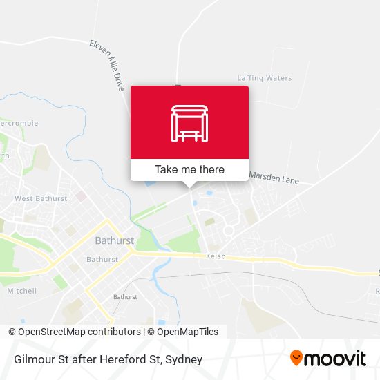 Gilmour St after Hereford St map