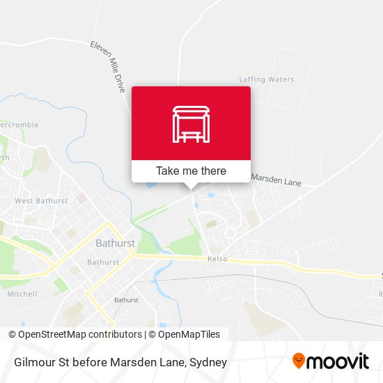 Gilmour St before Marsden Lane map
