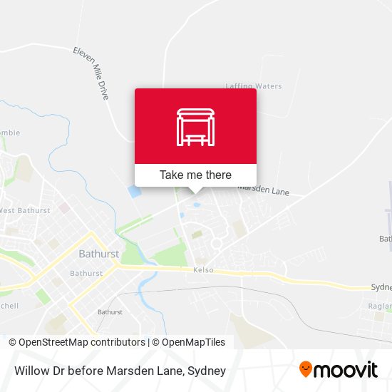 Willow Dr before Marsden Lane map