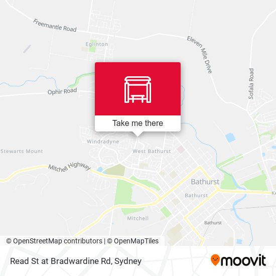 Read St at Bradwardine Rd map
