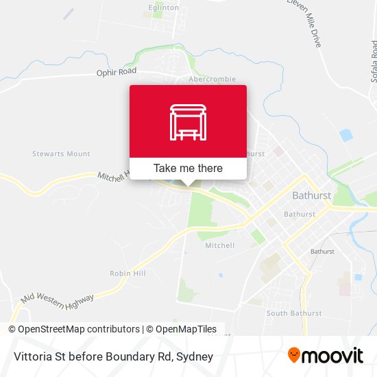 Vittoria St before Boundary Rd map