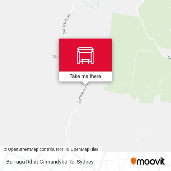 Burraga Rd at Gilmandyke Rd map