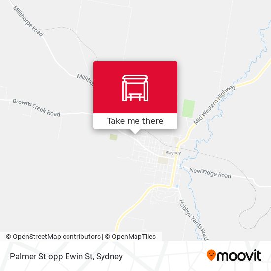 Palmer St opp Ewin St map